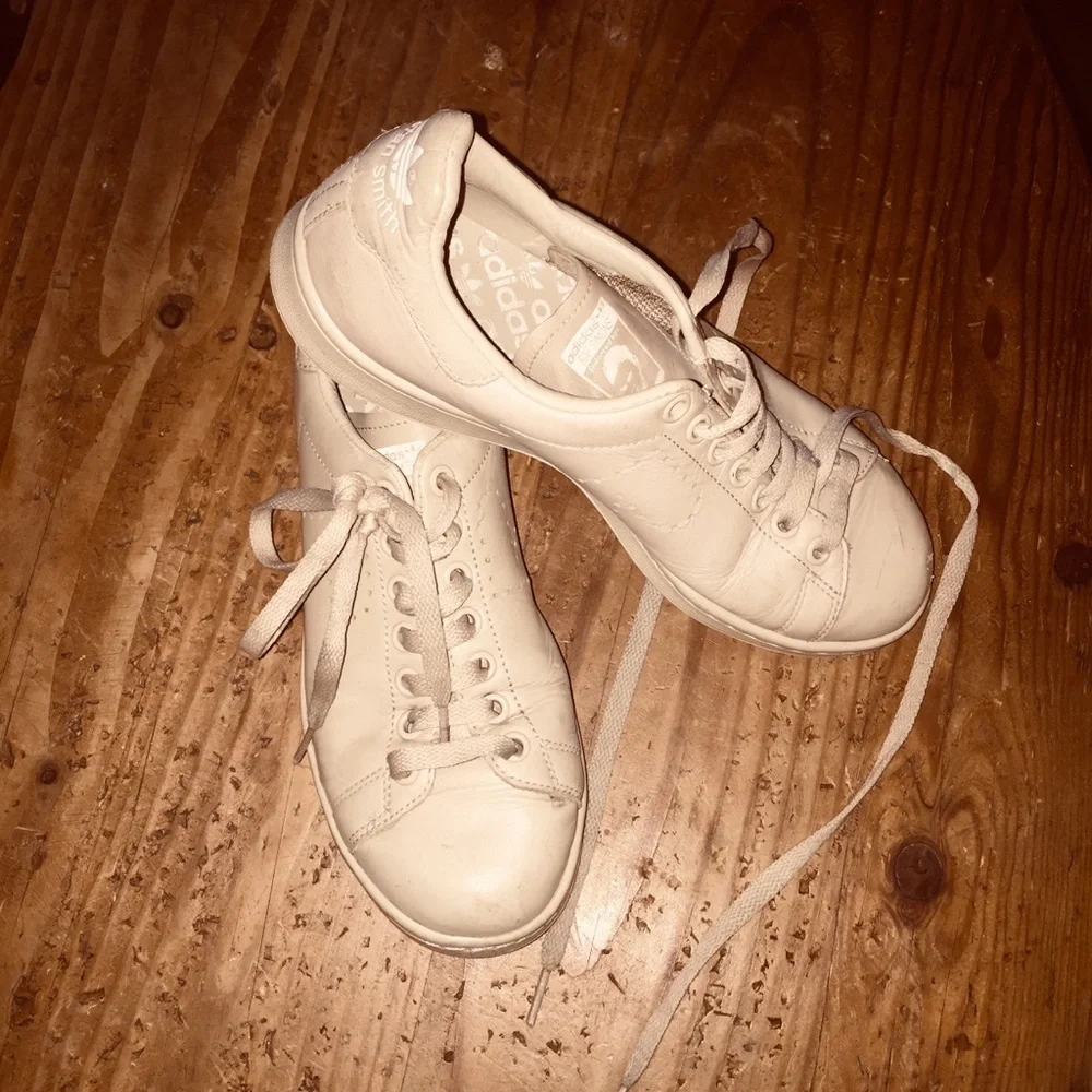 ADIDAS by RAF SIMONS Sz 6.5 tan leather Stan Smith